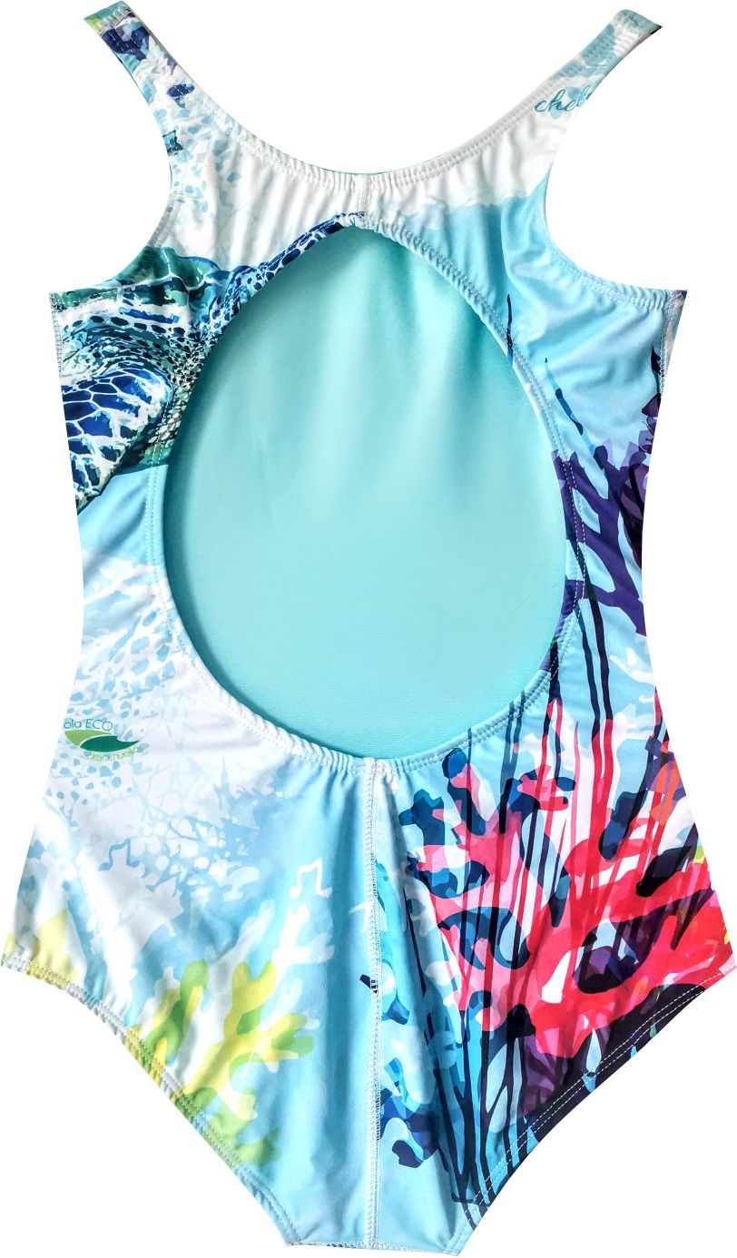 SWIMSUIT - SEA TURTLE - BACK OVAL