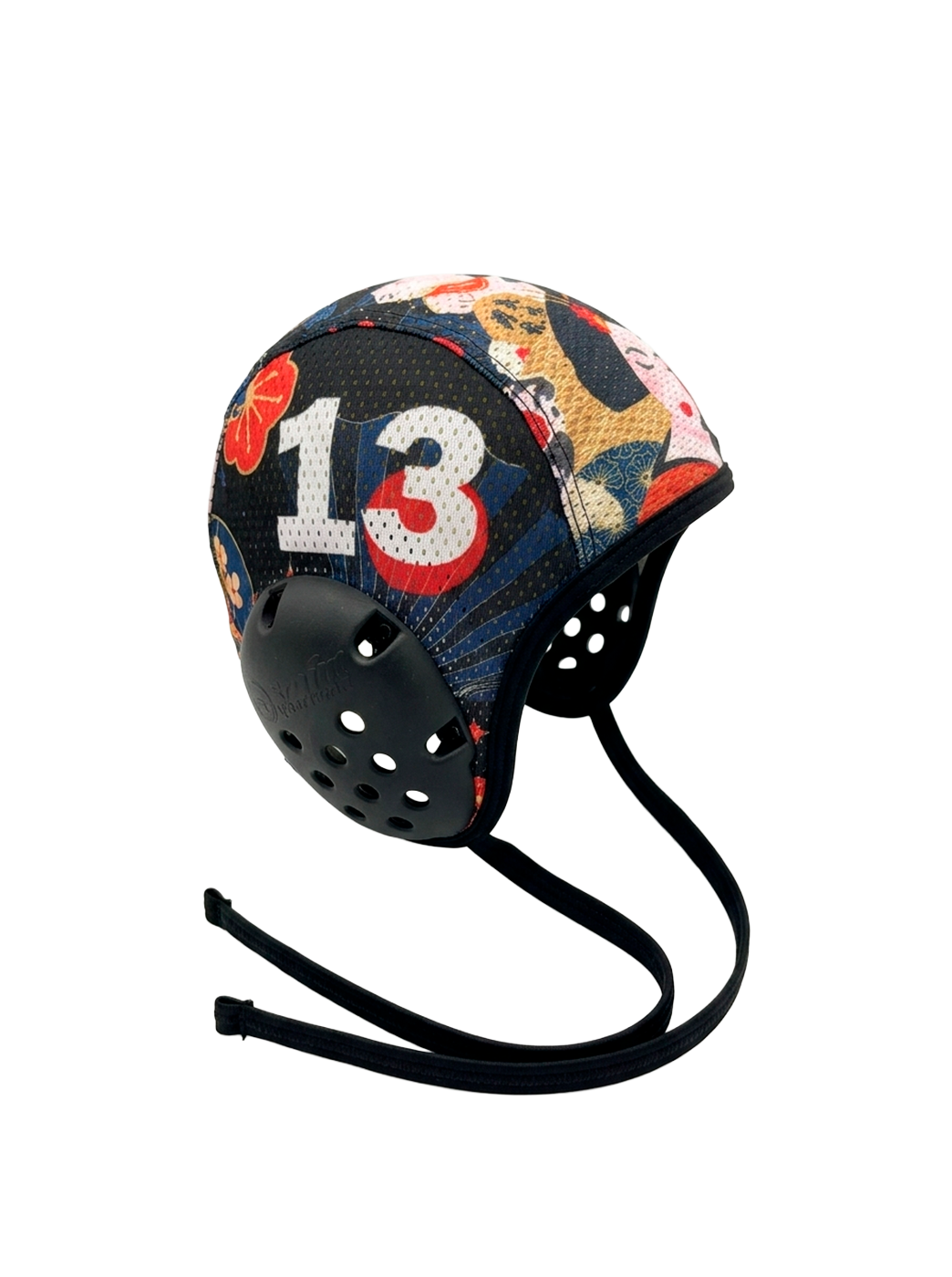 GEISHA WATERPOLO CAPS - UNDERWATER RUGBY CAPS - BLACK