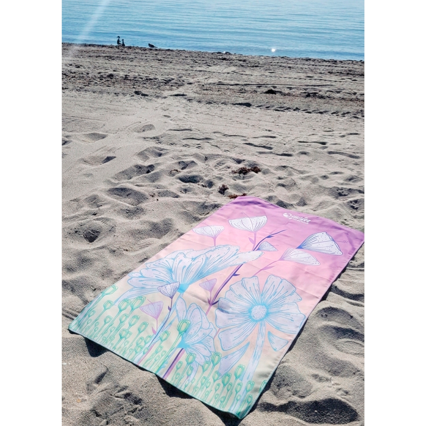 TOALLA DE MICROFIBRA ECOLÓGICA - FLORES