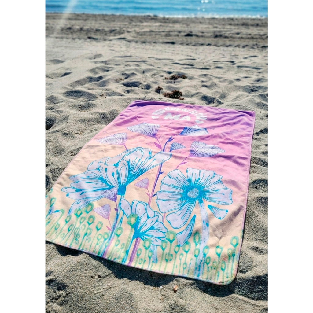 MICROFIBER TOWEL - FLOWERS