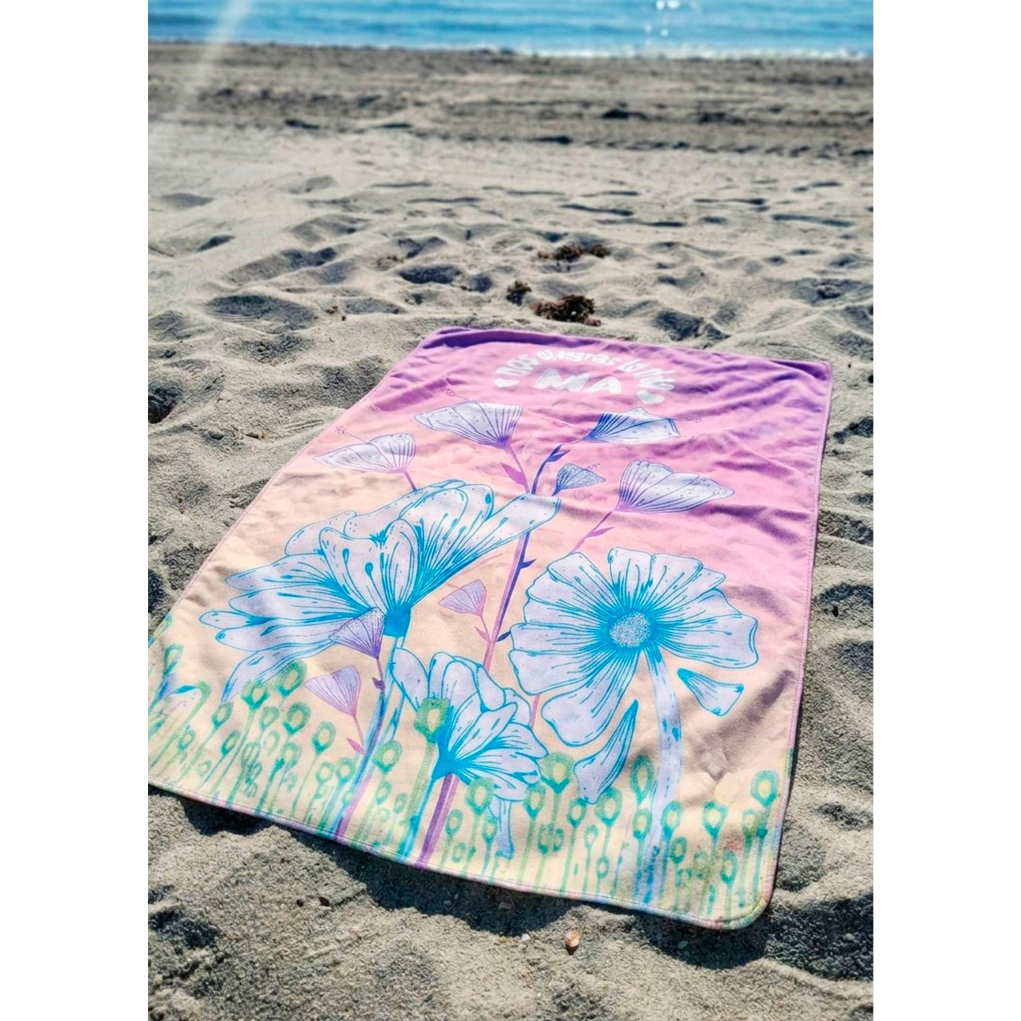 MICROFIBER TOWEL - FLOWERS