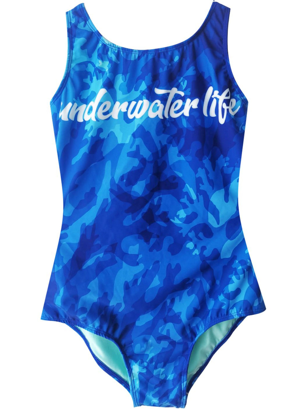 SWIMSUIT MARINE CORAL BLUE - UNDER WATER LIFE
