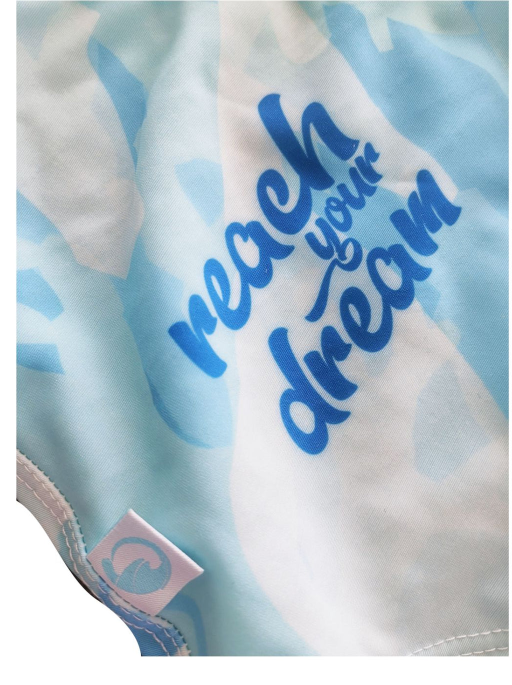 SWIMSUIT - MARINE CORAL LIGHT BLUE - UNDER WATER LIFE - OVAL BACK