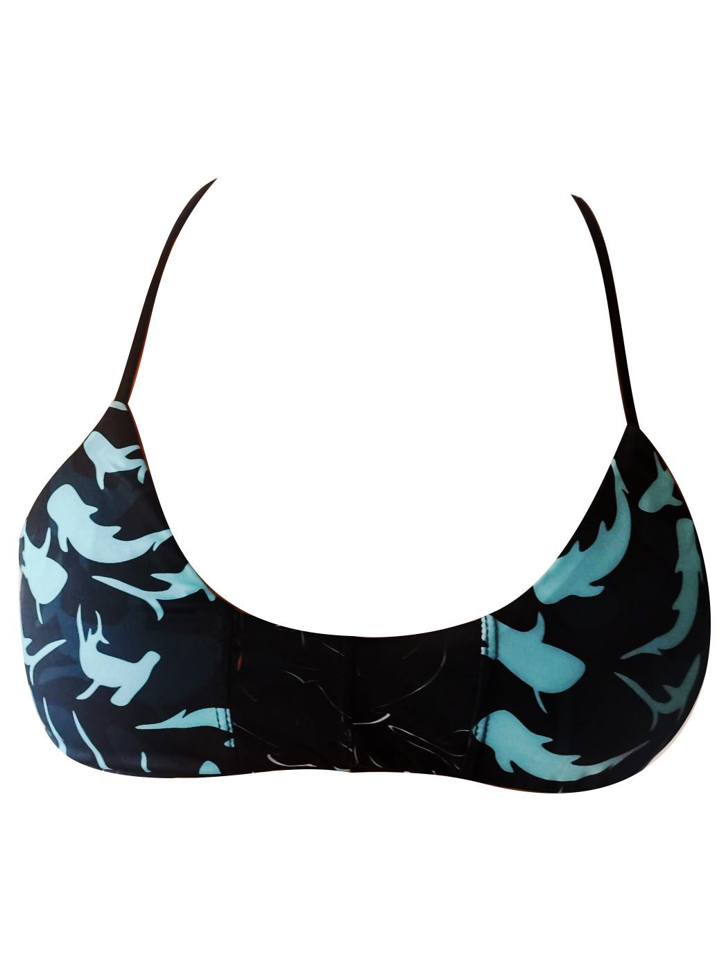 BIKINI TOP REVERSIBLE - SHARKS