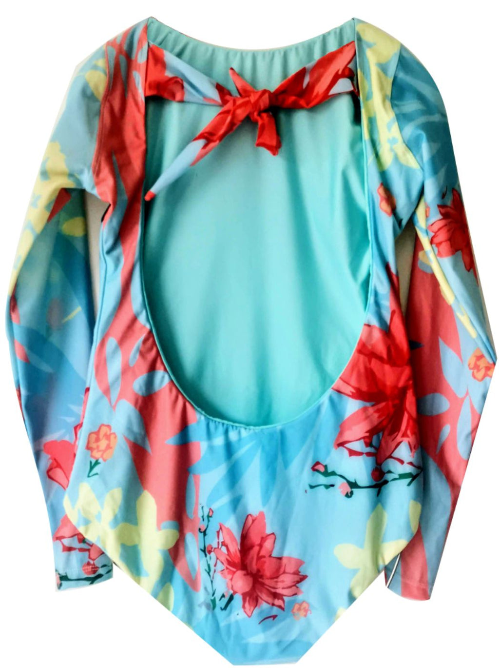 LONG SLEEVE SWIMSUIT - TROPICAL WHALE