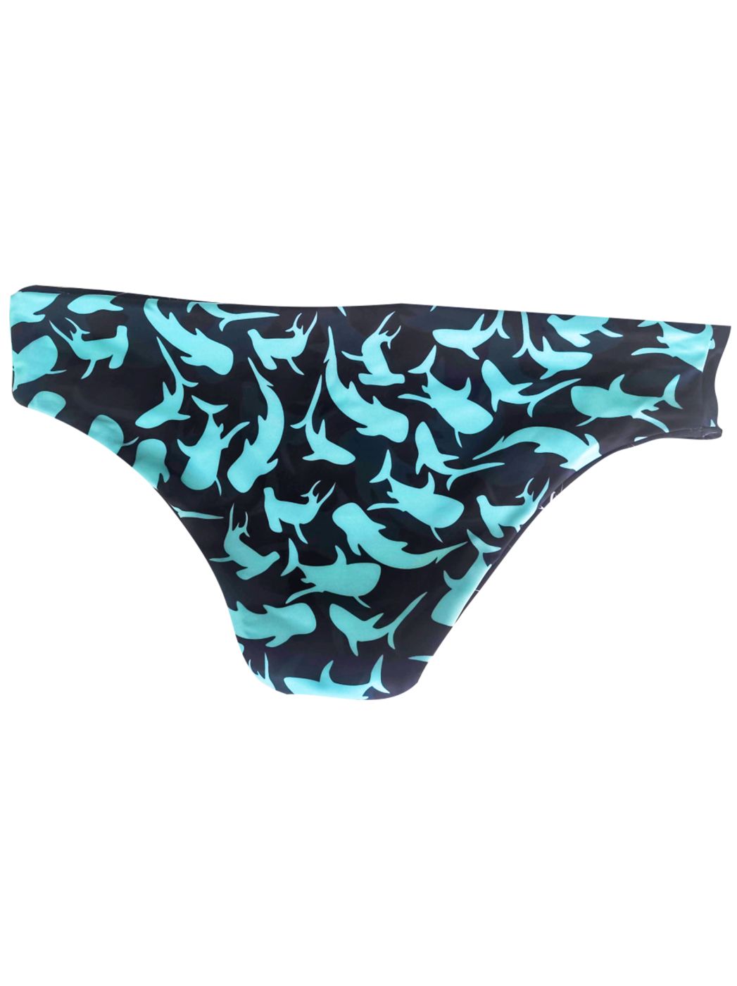 BIKINI BOTTOM REVERSIBLE - SHARKS PRINT