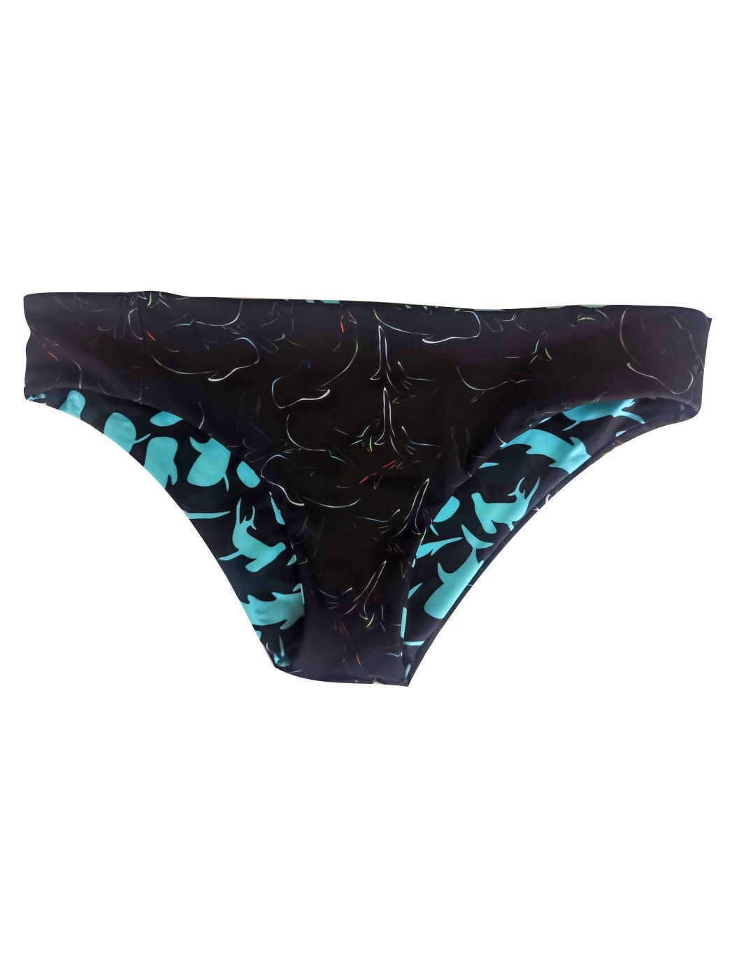 BIKINI BOTTOM REVERSIBLE - SHARKS PRINT