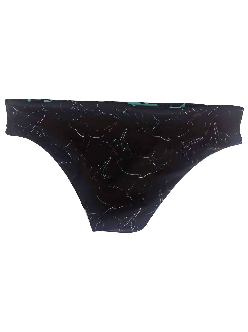 BIKINI BOTTOM REVERSIBLE - SHARKS PRINT