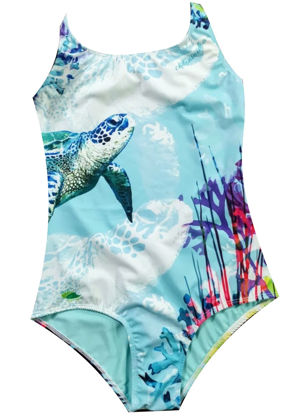 SWIMSUIT - SEA TURTLE - BACK OVAL